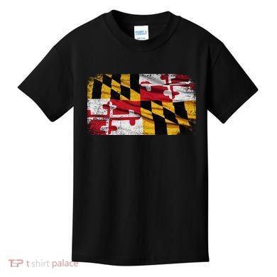 Vintage Maryland Flag Kids T-Shirt