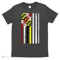 Vintage Maryland State American Flag T-Shirt thumb 0