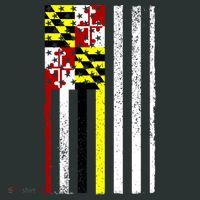 Vintage Maryland State American Flag T-Shirt thumb 7