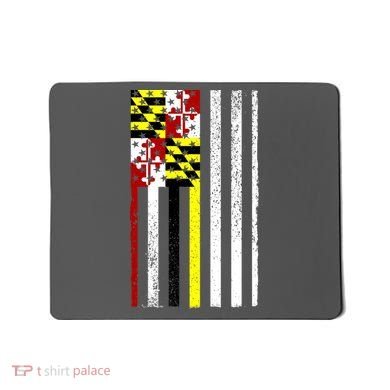 Vintage Maryland State American Flag Mousepad