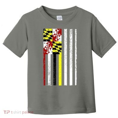 Vintage Maryland State American Flag Toddler T-Shirt