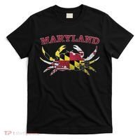 Vintage Maryland State Blue Crab Pride Flag  T-Shirt thumb 0