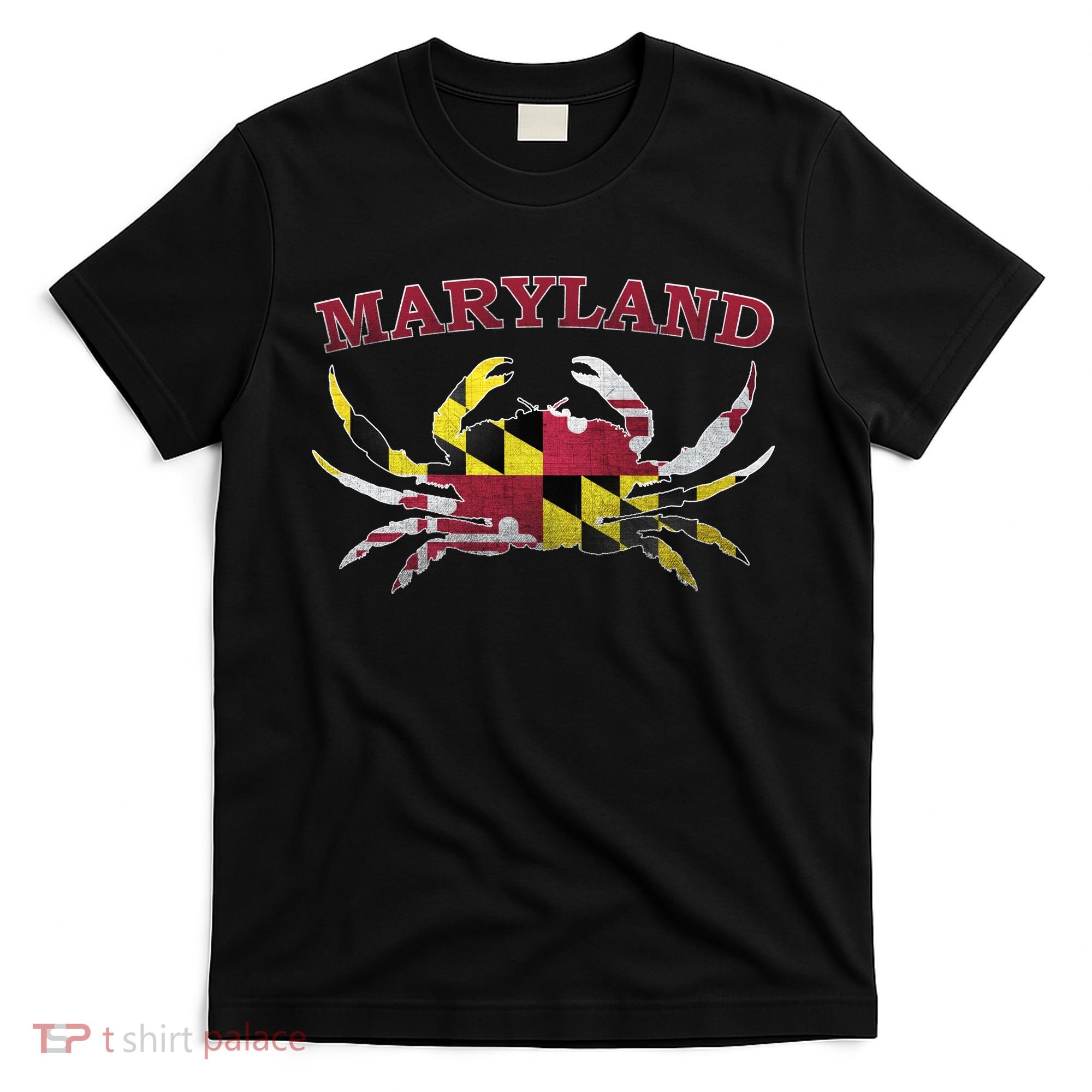 Vintage Maryland State Blue Crab Pride Flag  T-Shirt