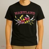 Vintage Maryland State Blue Crab Pride Flag  T-Shirt thumb 3