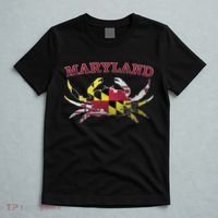 Vintage Maryland State Blue Crab Pride Flag  T-Shirt thumb 5