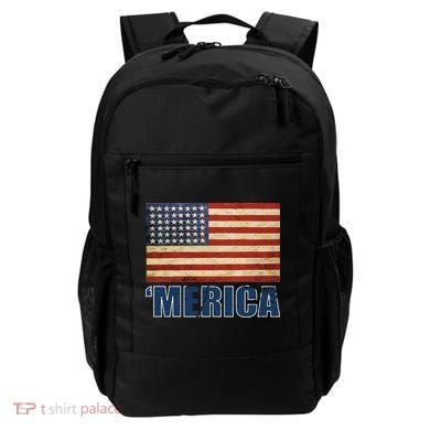 Vintage Merica Flag Backpack