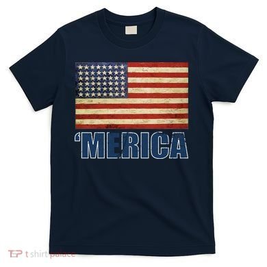 Vintage Merica Flag T-Shirt