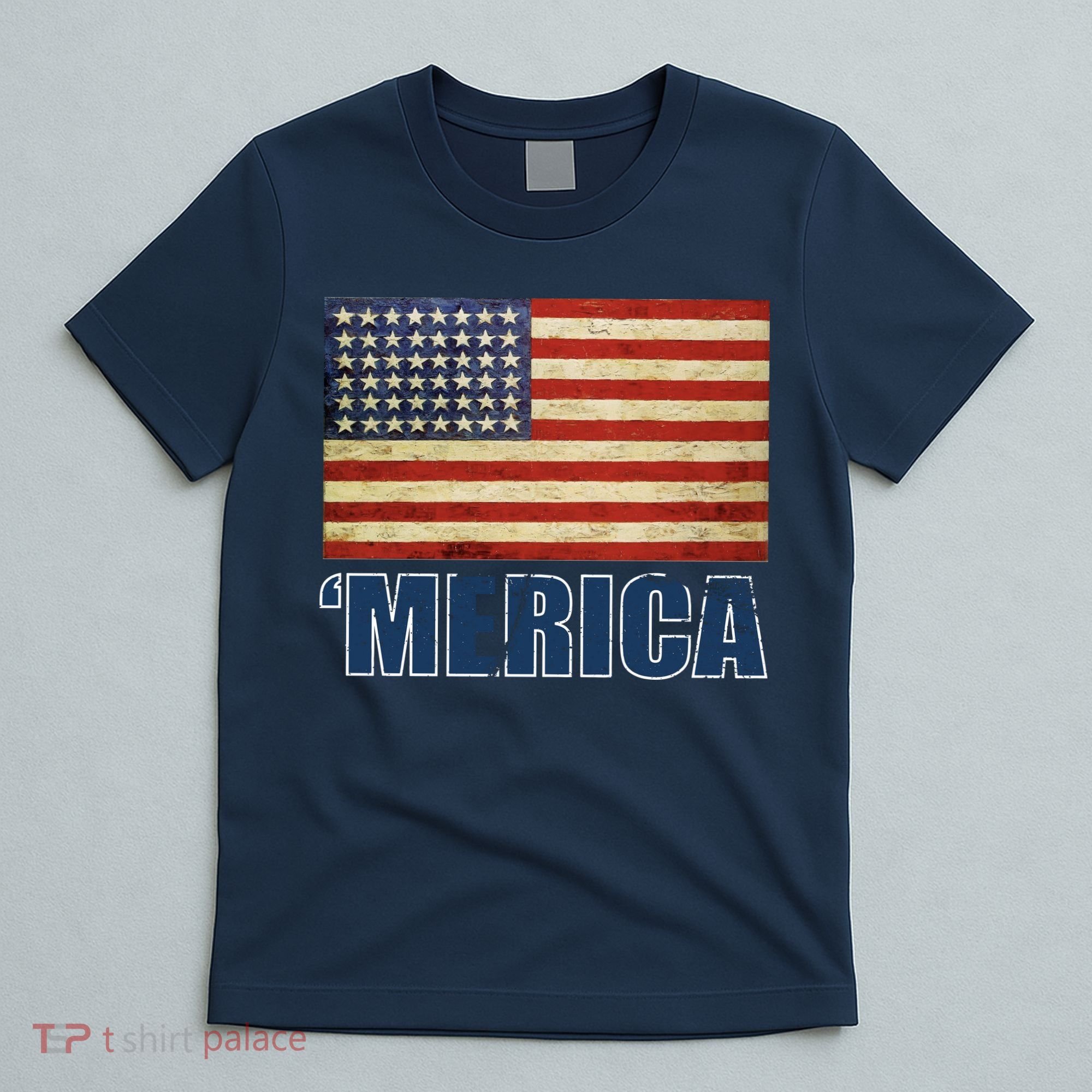 Vintage Merica Flag T-Shirt