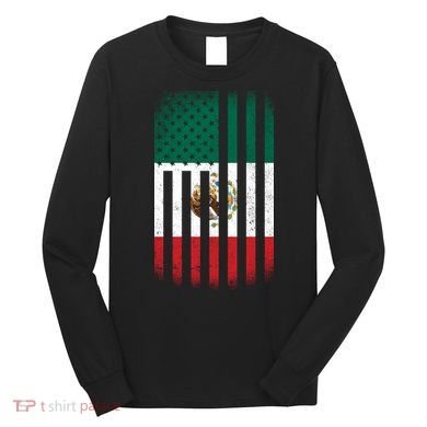 Vintage Mexican Flag Long Sleeve Shirt