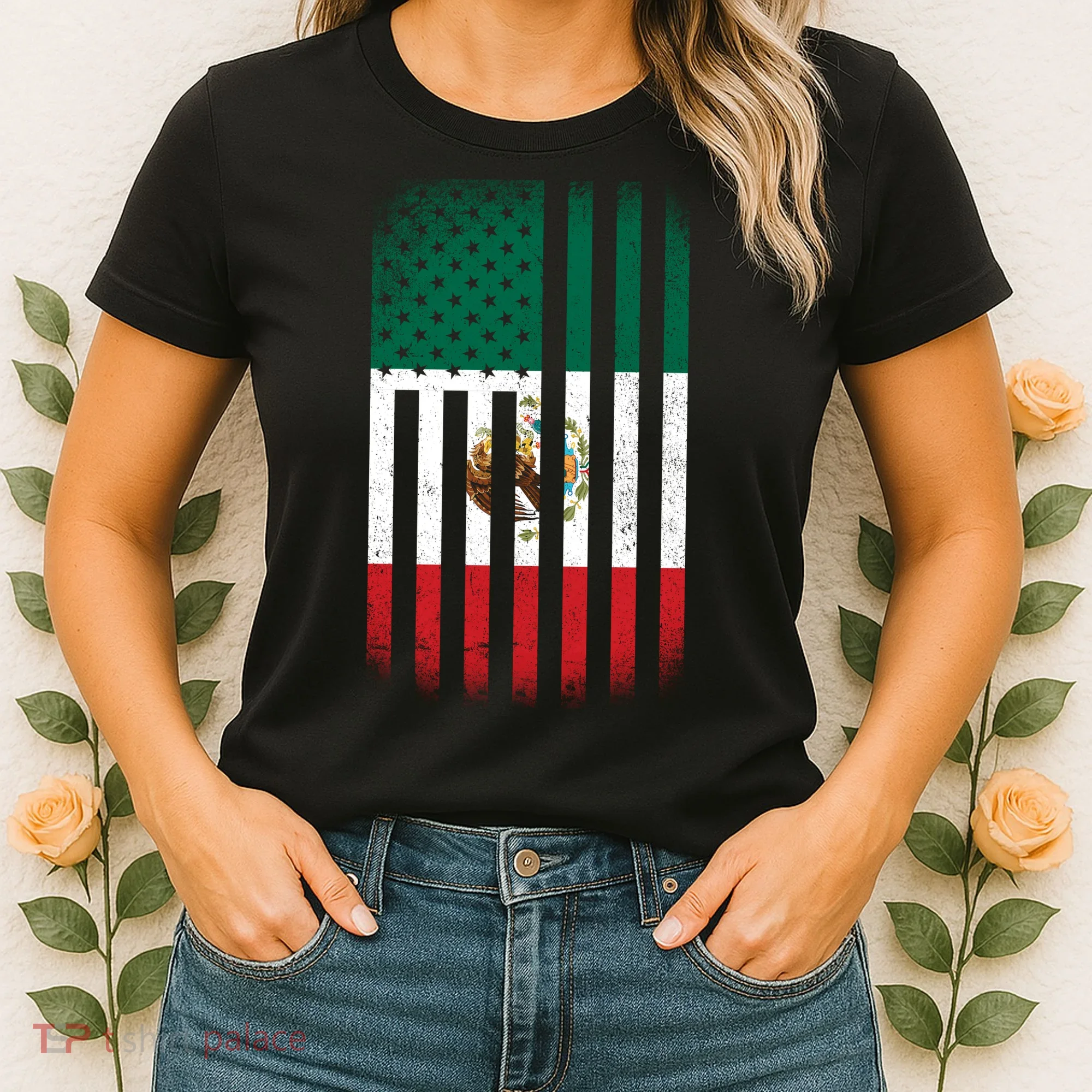 Vintage Mexican Flag Women's T-Shirt