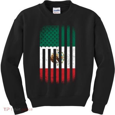 Vintage Mexican Flag Kids Sweatshirt