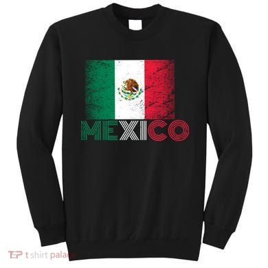 Vintage Mexico Distress Logo Flag Sweatshirt
