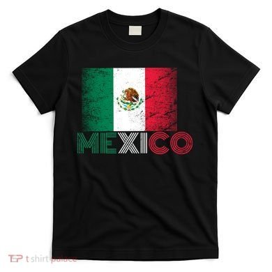 Vintage Mexico Distress Logo Flag T-Shirt
