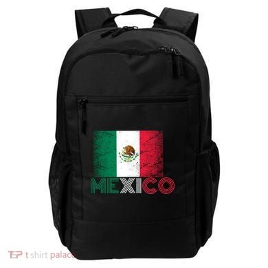 Vintage Mexico Distress Logo Flag Backpack