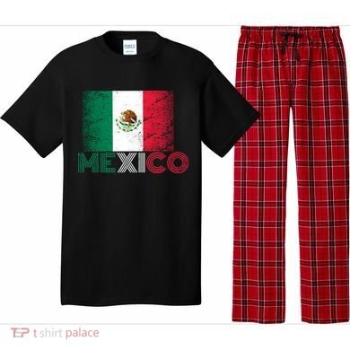 Vintage Mexico Distress Logo Flag Pajama Set