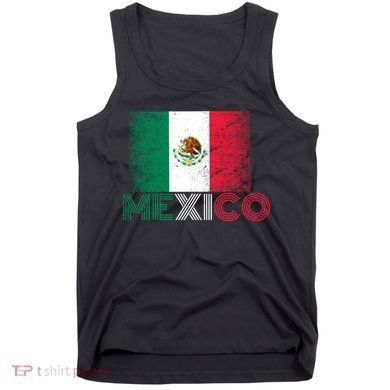 Vintage Mexico Distress Logo Flag Tank Top