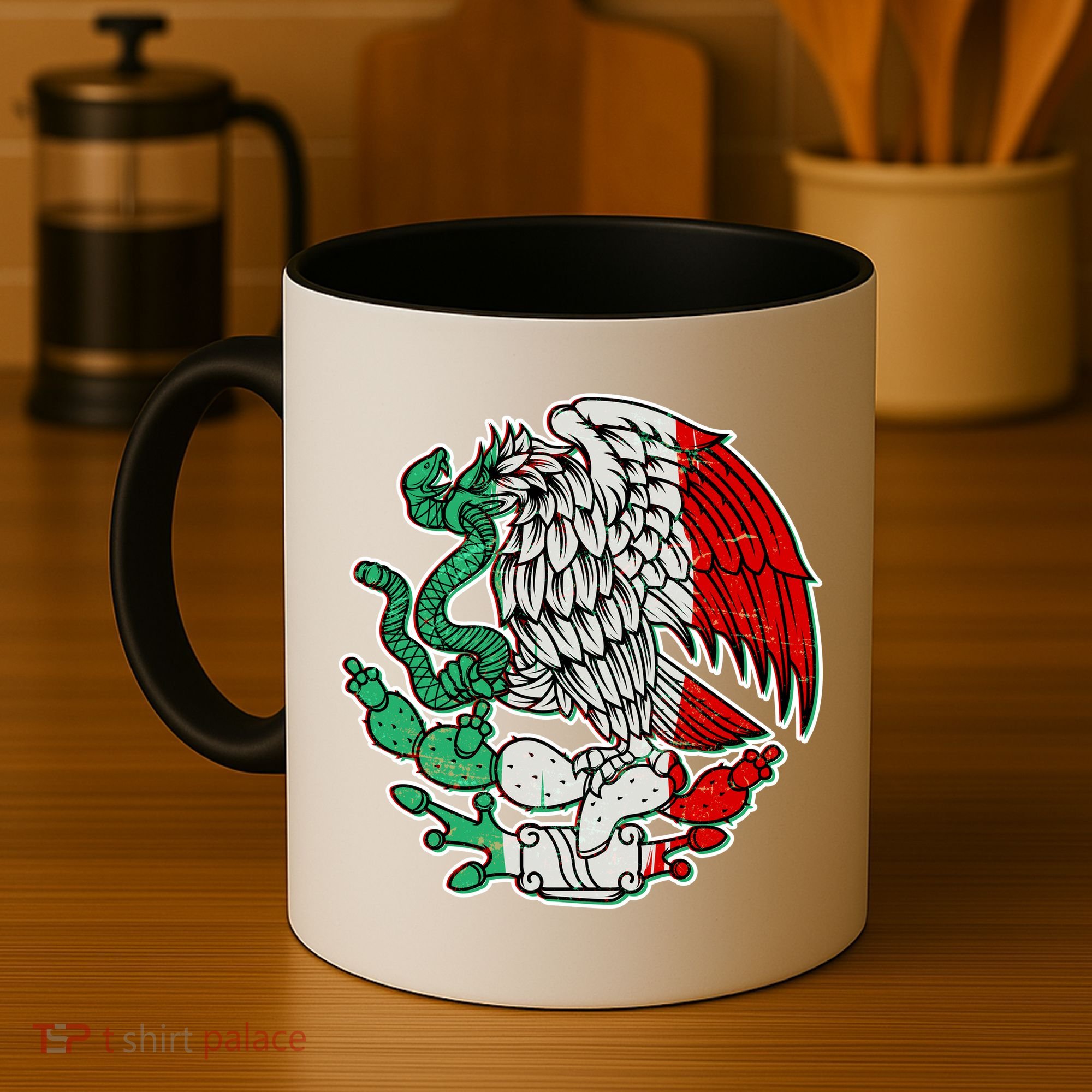 Vintage Mexico Eagle Symbol Coffee Mug