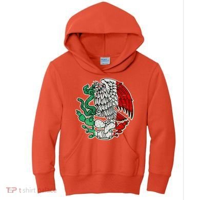 Vintage Mexico Eagle Symbol Kids Hoodie