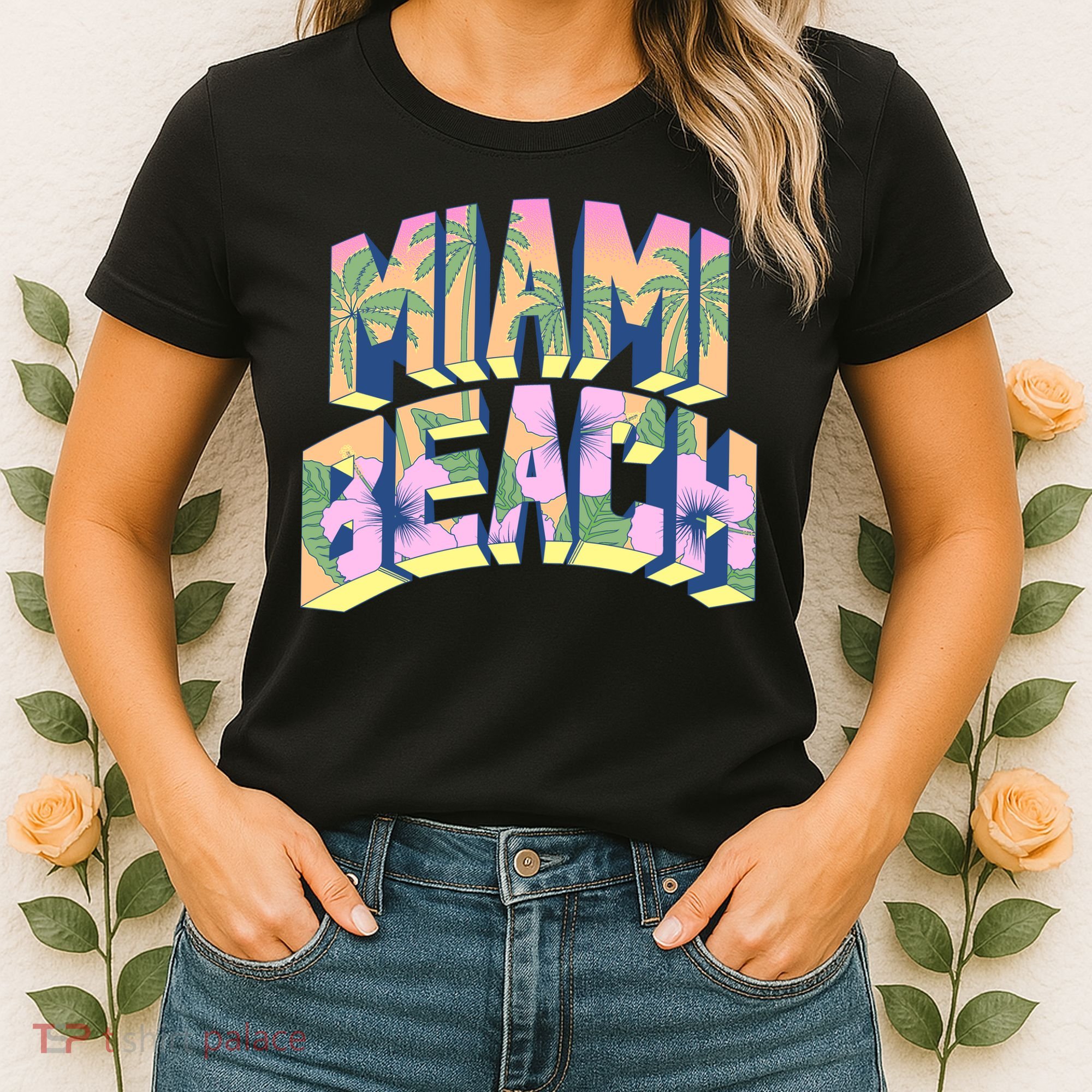 Vintage Miami Beach  Women's T-Shirt