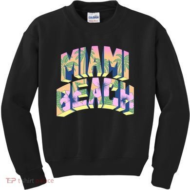 Vintage Miami Beach  Kids Sweatshirt