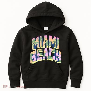 Vintage Miami Beach  Kids Hoodie