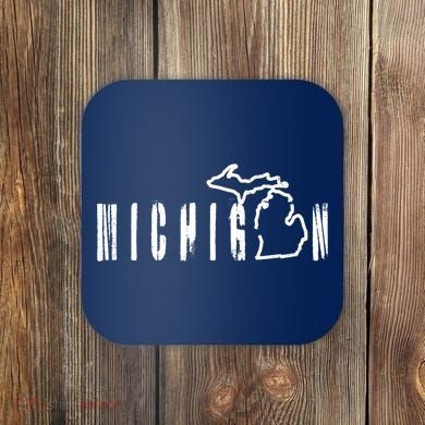 Vintage Michigan Mitten Coaster