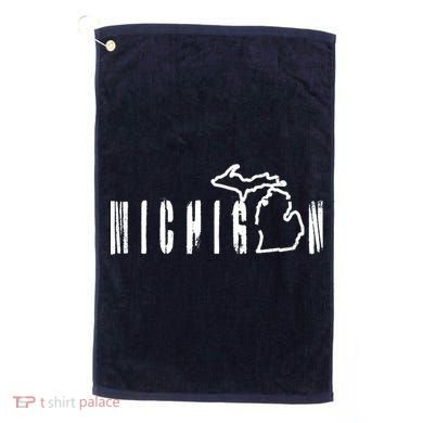 Vintage Michigan Mitten Golf Towel