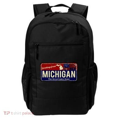 Vintage Michigan Sign Backpack