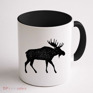 Vintage Moose Coffee Mug back