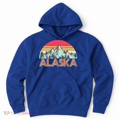 Vintage Mountains Of Alaska Hoodie