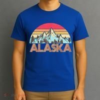Vintage Mountains Of Alaska T-Shirt thumb 3