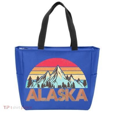 Vintage Mountains Of Alaska Tote Bag
