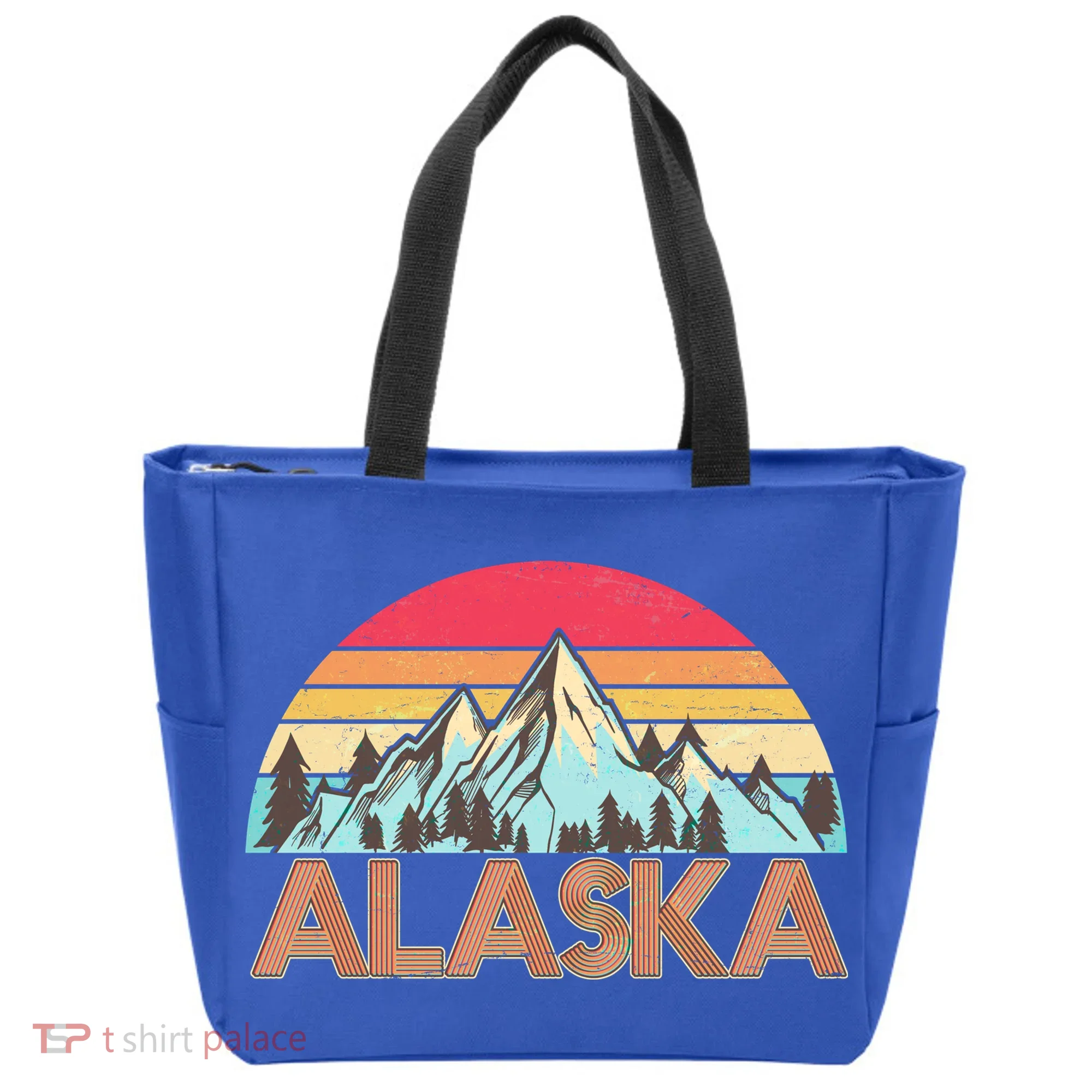 Vintage Mountains Of Alaska Tote Bag