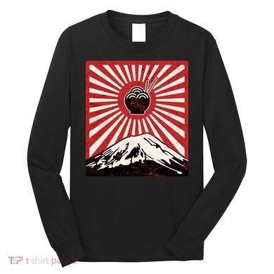 Vintage Mt Fuji Ramen Long Sleeve Shirt