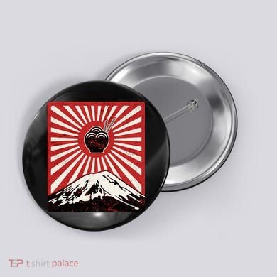 Vintage Mt Fuji Ramen Button