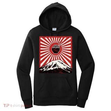 Vintage Mt Fuji Ramen Women's Hoodie