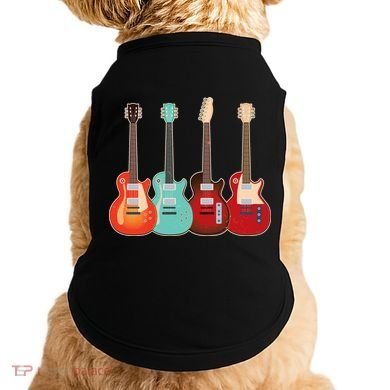 Vintage Multi Guitars Music Doggie Tank