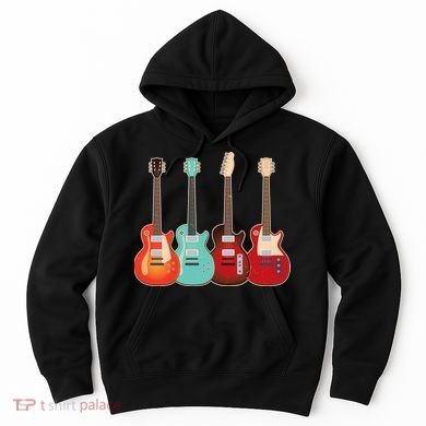 Vintage Multi Guitars Music Hoodie