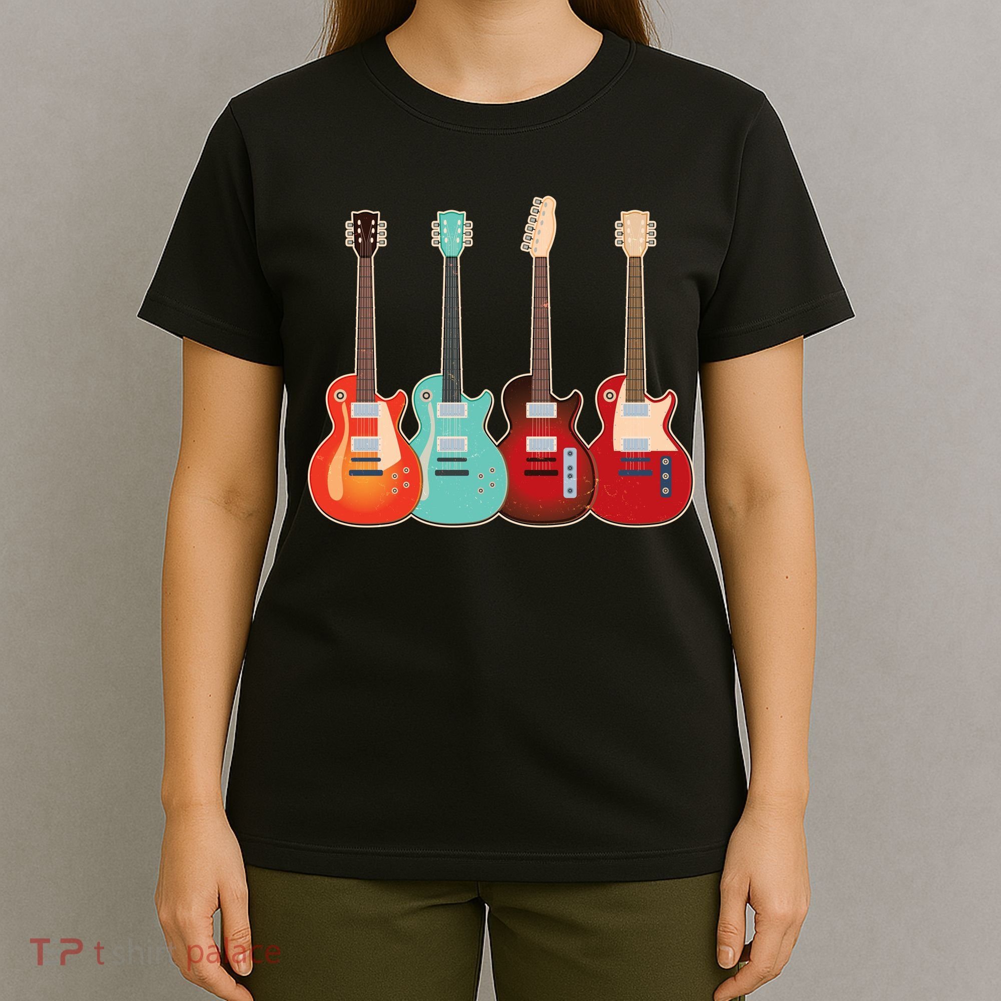 Vintage Multi Guitars Music T-Shirt