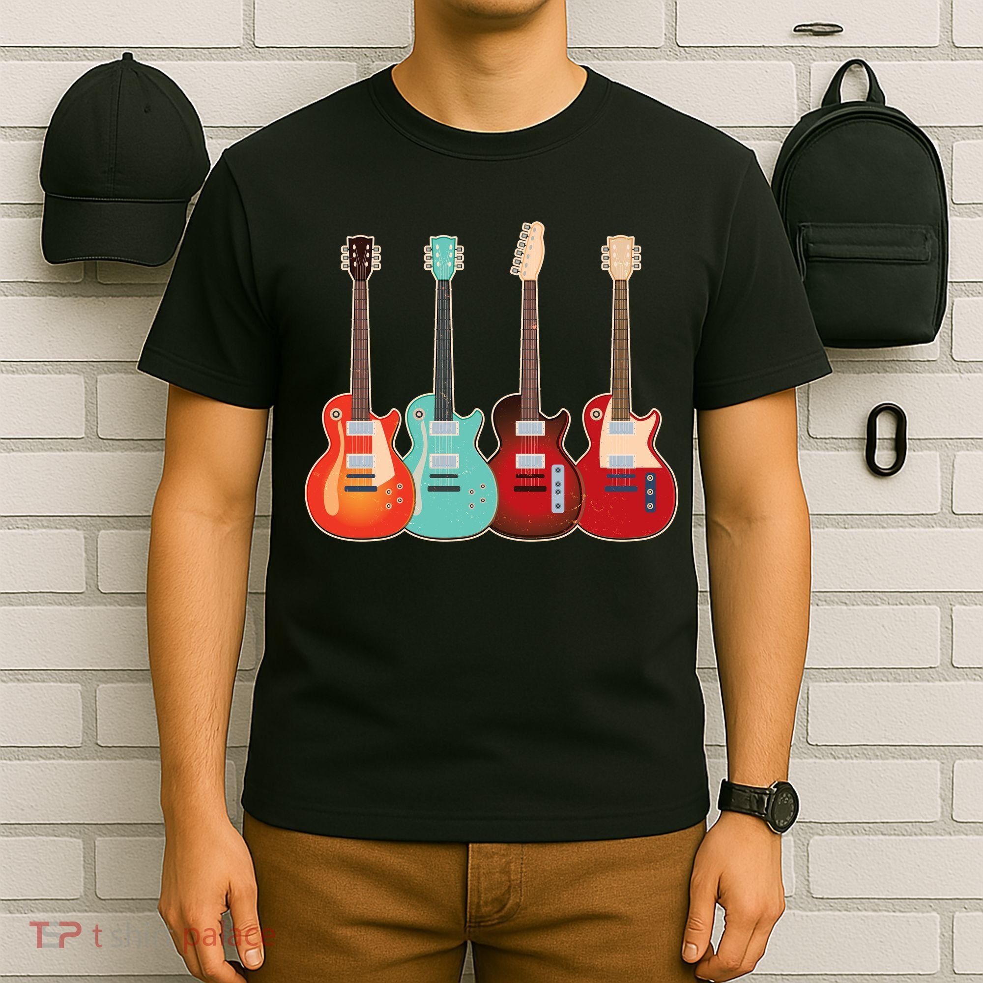 Vintage Multi Guitars Music T-Shirt