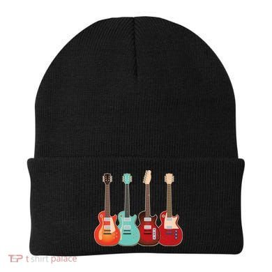 Vintage Multi Guitars Music Beanie