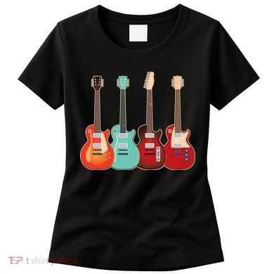 Vintage Multi Guitars Music Women's T-Shirt