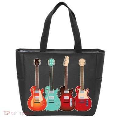 Vintage Multi Guitars Music Tote Bag