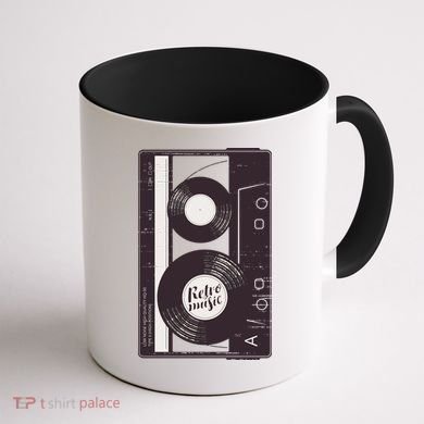 Vintage Music Cassette Tape Classic Coffee Mug back