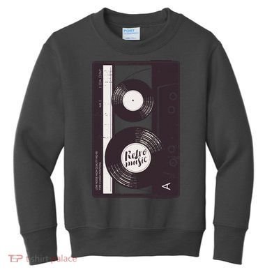 Vintage Music Cassette Tape Classic Kids Sweatshirt