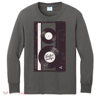 Vintage Music Cassette Tape Classic Kids Long Sleeve Shirt