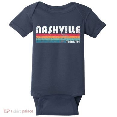 Vintage Nashville Tennessee Baby Bodysuit