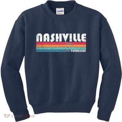 Vintage Nashville Tennessee Kids Sweatshirt