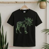 Vintage Nature Lover Moose Forest T-Shirt thumb 2