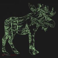 Vintage Nature Lover Moose Forest T-Shirt thumb 7